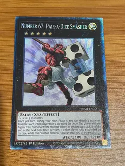 Yugioh! Number 67: Pair-a-Dice Smasher *COLLECTOR'S RARE* JUSH-EN058 - Image 2