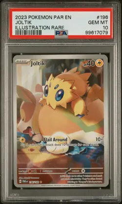 Pokemon PSA 10 Joltik 196/182 Illustration Rare Paradox Rift Card - Image 1