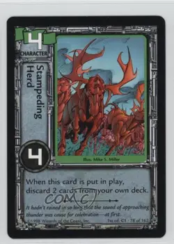 1998 Jim Lee's C-23 Collectible Card Game Stampeding Herd #78 0b5 - Image 1
