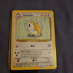 Raticate Pokemon Card Base Set 40/102 NM Near Mint - Image 1