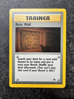 Ruin Wall 74/75 - Neo Discovery - Uncommon - Pokemon Card TCG LP - Image 1