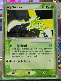 Scyther ex 102/109 HOLO EX [Spanish] Ruby & Sapphire 2004 Pokemon Card - Image 2