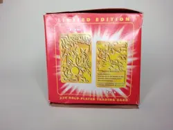 1999 Burger King Charizard Trading Card 23K Gold Plated SEALED - Image 4