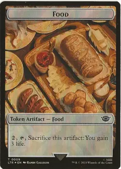 Food Human Soldier 9 2 Token MTG Lord of the Rings Tales of Middle Earth NM/MT - Image 1