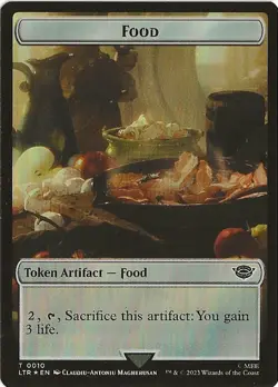 Food Spirit 10 3 Token MTG Lord of the Rings Tales of Middle Earth NM/MT - Image 1