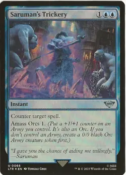 Saruman's Trickery 68 Uncommon MTG Lord of the Rings Middle Earth NM/M - Image 1