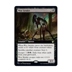 WOTC MtG Theros Beyond Death Woe Strider (Extended Art) (R) (Foil) NM - Image 1