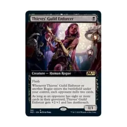 WOTC MtG Core Set 2021 Thieves' Guild Enforcer (Extended Art) (R) (Foil) NM - Image 1
