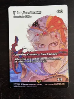 MTG Final Fantasy English Firion, Swordmaster Sram, Senior Edificer 0003 Foil - Image 1
