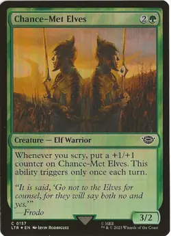 Chance-Met Elves 157 Common MTG Lord of the Rings Middle Earth NM/MT - Image 1