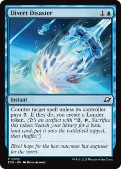 NM Foil Divert Disaster, MTG, Edge of Eternities, Magic the Gathering, 55 - Image 1