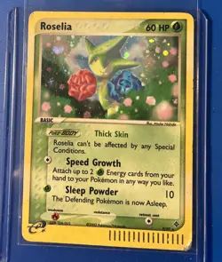 ROSELIA - 2003 Pokemon EX Dragon 9/97 Holo Rare - LP - Image 2