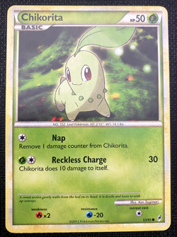 Chikorita 53/95 Call of Legends Regular Common LP Pokemon 2011 - Image 1