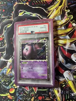 2010 POKEMON TRIUMPHANT MEW PRIME #97 ULTRA RARE HOLO PSA 10 GEM MINT POP 143 - Image 2