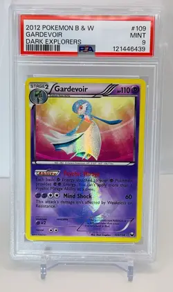 2012 Pokemon B&W Dark Explorers Gardevoir Secret Rare Holo PSA 9 #109 Rare - Image 1