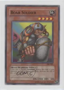 Boar Soldier English North America YuGiOh Spell Ruler #SRL-089 2002 0ed - Image 1