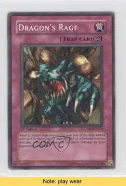Dragon's Rage 1st Ed. YuGiOh Roar Structure Deck #SD1-EN024 2005 READ 1e5 - Image 1