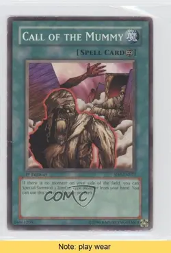 Call of the Mummy 1st Ed. YuGiOh Zombie Madness Structure Deck #SD2-EN022 0b5 - Image 1
