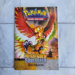 Pokemon HeartGold SoulSilver Rulebook TCG Card Game Rare - Image 1