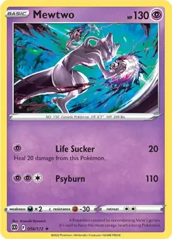 Mewtwo 056/172 Brilliant Stars Pokemon Card NM - Image 1