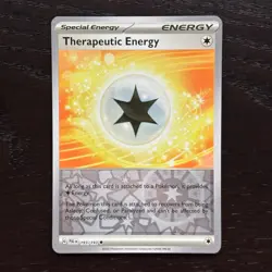 Therapeutic Energy 193/193 Pokemon Paldea Evolved Reverse Holo Uncommon Card NM - Image 1