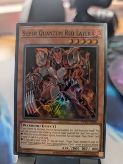 YuGiOh! Super Quantum Red Layer OP14-EN006 Super Rare - Image 1
