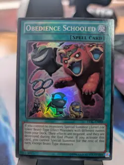 YuGiOh! Obedience Schooled LVAL-EN088 Super Rare - Image 1