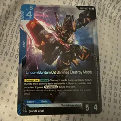 Unicorn Gundam 02 Banshee GD01 003 LR Gundam Card Game - Newtype Rising - Image 1