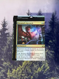 🎉 NFC - Firemind’s Research - Foil MTG Miscut Error - Non-factory Cut - Image 1