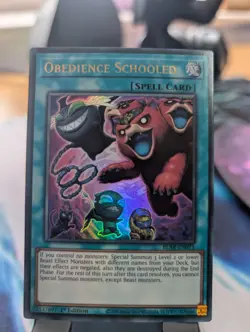 YuGiOh! Obedience Schooled BLAR-EN071 Ultra Rare 1st Ed - Image 1