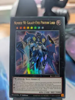 YuGiOh! Number 90: Galaxy-Eyes Photon Lord BLC1-EN018 Ultra Rare 1st Ed - Image 1