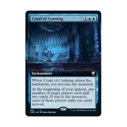 WOTC MtG Commander Legends Court of Cunning (Extended Art) (R) (Foil) EX - Image 1