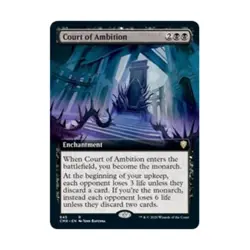 WOTC MtG Commander Legends Court of Ambition (Extended Art) (R) (Foil) EX - Image 1