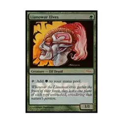 WOTC MtG WPN & Gateway Promos Llanowar Elves (P) (Foil) EX - Image 1