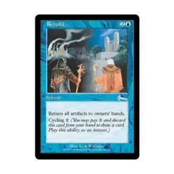 WOTC MtG Urza's Legacy Rebuild (U) (Foil) VG - Image 1
