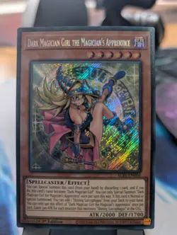 YuGiOh! Dark Magician Girl The Magician's Apprentice Secret Rare 1st Ed - Image 1