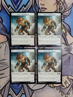 4x Ajani's Pridemate Tokens - NM/M M20 Core Set 2020 MTG Magic - Image 1