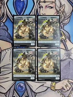 4x Golem Tokens - NM/M M20 Core Set 2020 MTG Magic - Image 1
