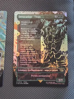 Mtg FIN Final Fantasy Showcase - Summon Invocation: Titan FR FOIL -NM - Image 1