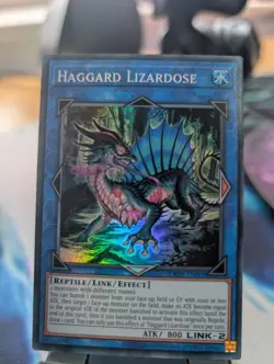 YuGiOh! Haggard Lizardose OP28-EN009 Super Rare - Image 1
