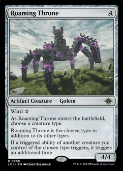 MTG Roaming Throne Lost Caverns of Ixalan Japanese Near Mint Foil - Image 2
