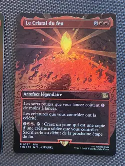 Mtg FIN Final Fantasy Showcase - The Fire Crystal Cristal Feu - Foil-NM French - Image 1