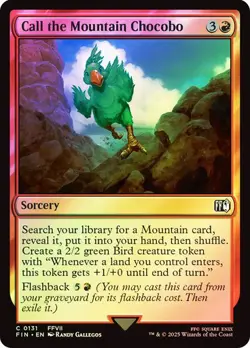 MAGIC FINAL FANTASY CALL THE MOUNTAIN CHOCOBO (FOIL) C 131 FIN MTG FCA TCG - Image 1