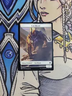 1x Cat Beast Token - NM/M ZNR Zendikar Rising MTG Magic - Image 1
