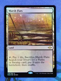 1x FOIL Marsh Flats, NM, Modern Horizons 2 (MH2), Magic: the Gathering, MtG - Image 1