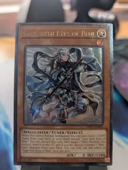YuGiOh! Sage with Eyes of Blue OP27-EN001 Ultimate Rare - Image 1