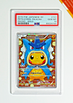 Pokemon PSA 10 Pretend Gyarados Pikachu #151/XY-P Promo 2015 Japanese - Image 1