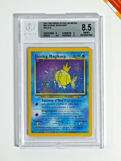Pokemon BGS 8.5 Shining Magikarp #66 Holo Neo Revelation Unlimited 2001 Italiano - Image 1