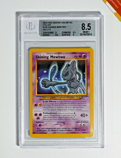Pokemon BGS 8.5 Shining Mewtwo #109 Holo Neo Destiny Unlimited 2002 Italiano - Image 1