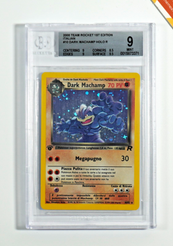Pokemon BGS 9 Dark Machamp #10 1st Edition Holo Team Rocket 2000 Italiano - Image 1